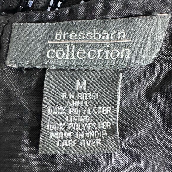 VTG Beaded Top Women's M Black Embellished Victorian Gothic Whimsigoth Tank - Picture 6 of 8